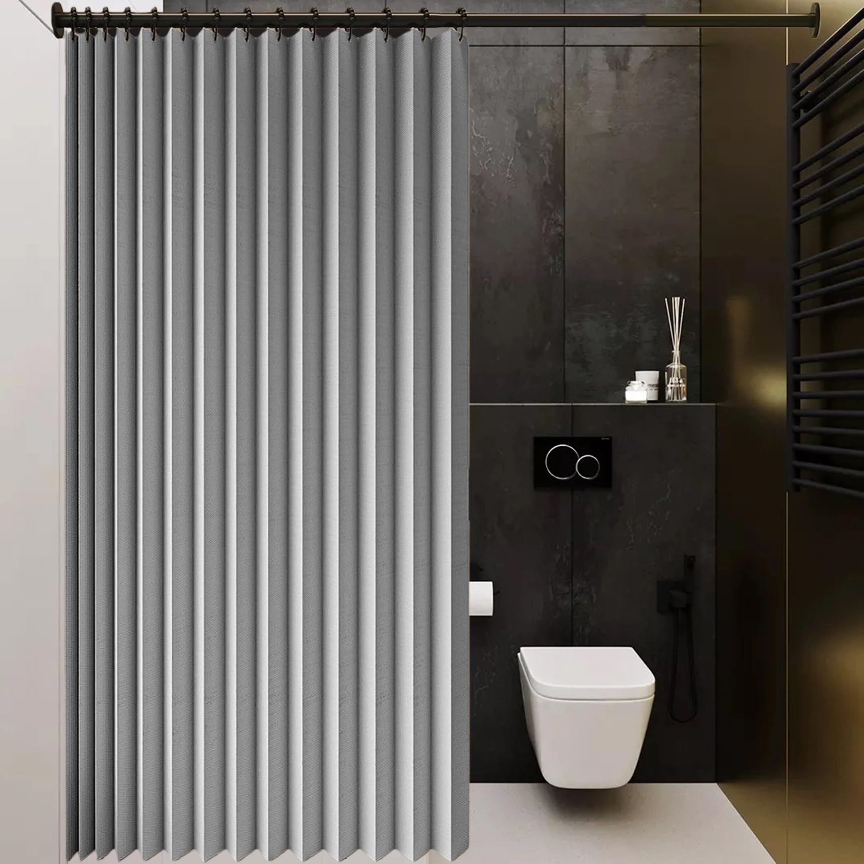 Rideau de porte magnétique isolant à oeillets pour maison et cuisine