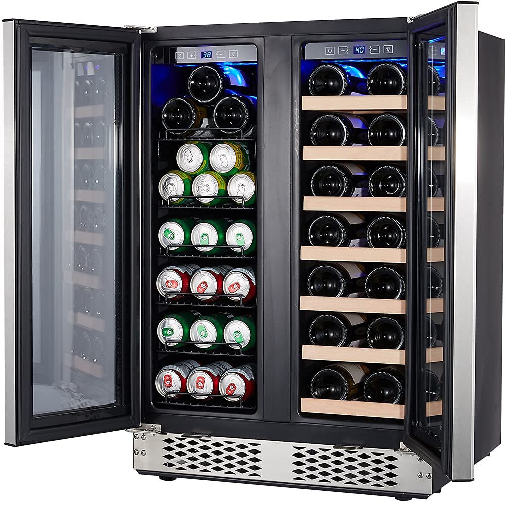Under Counter Beverage and Wine Cooler, STAIGIS 24 Inch Wine