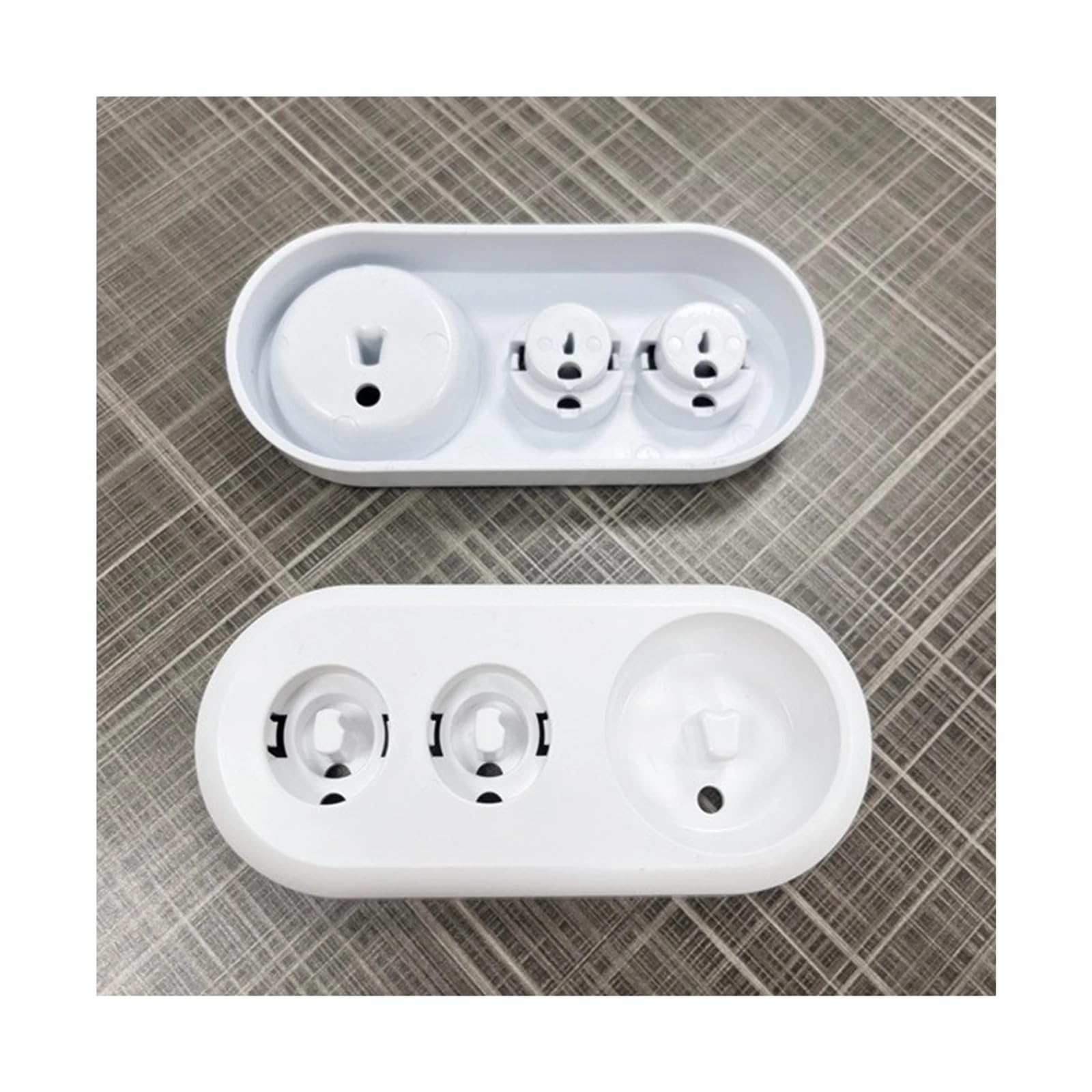 1 szt. Kompatybilna podstawa stojaka na szczoteczkę do zębów Oral-B, wielofunkcyjny elektryczny organizer łazienkowy(1White 1Black)