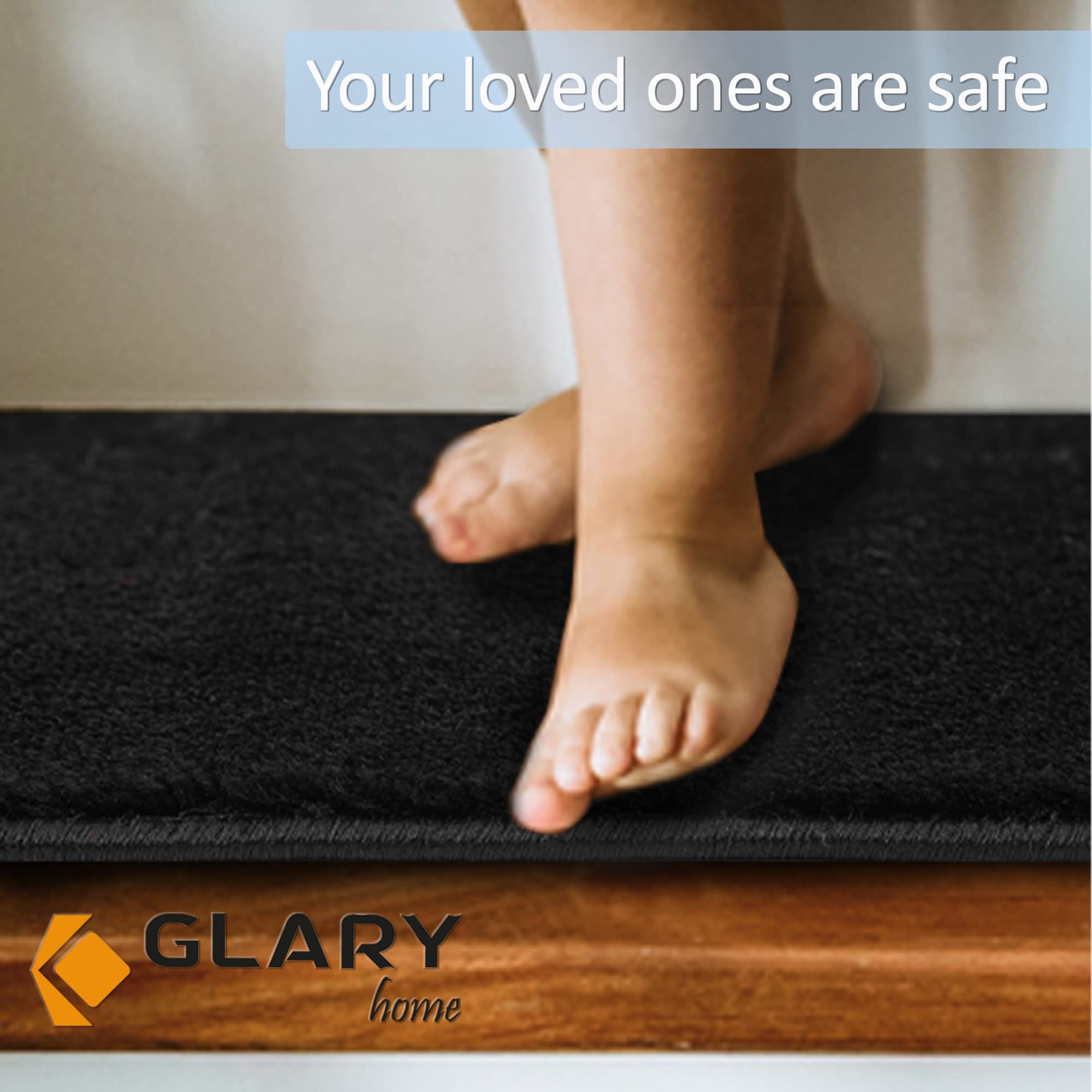 Glary Home GH13A-N Stair Mats, Set of 15 Stair Mats, 22 x 71 cm x 1.2