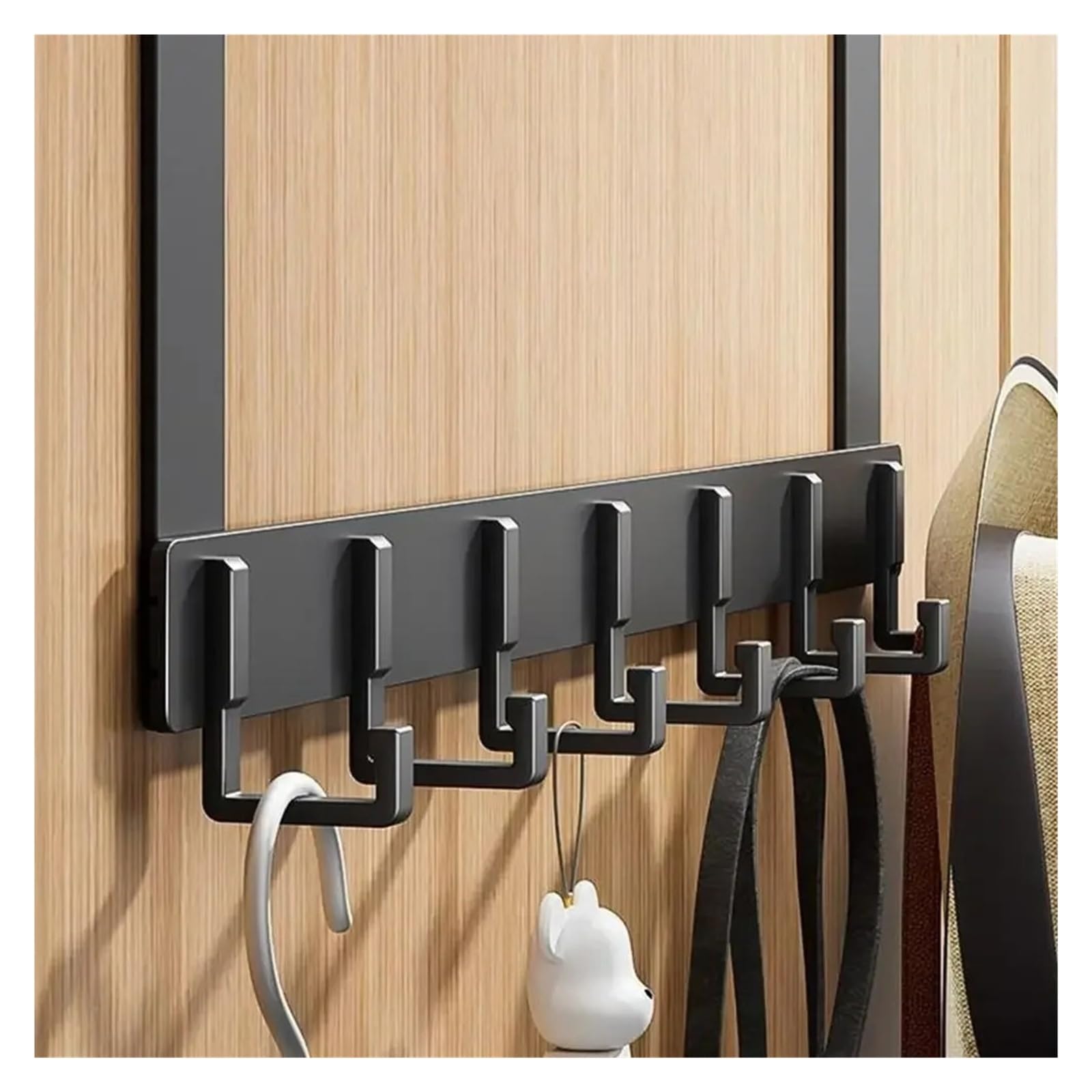 WEQYFDC Over The Door Hook Door Hanger Storage 6 Hooks