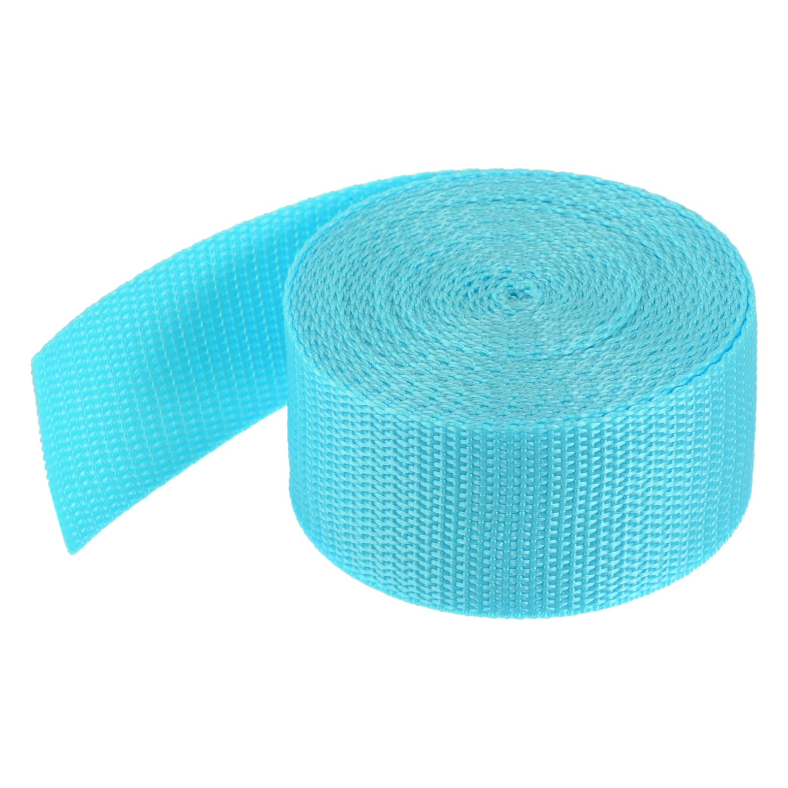 MECCANIXITY Lightweight Polypropylene Webbing Strap 1 1/2" 5 Yard Backpack Strapping Band Light Blue for Outdoor Luggage Cargo Straps