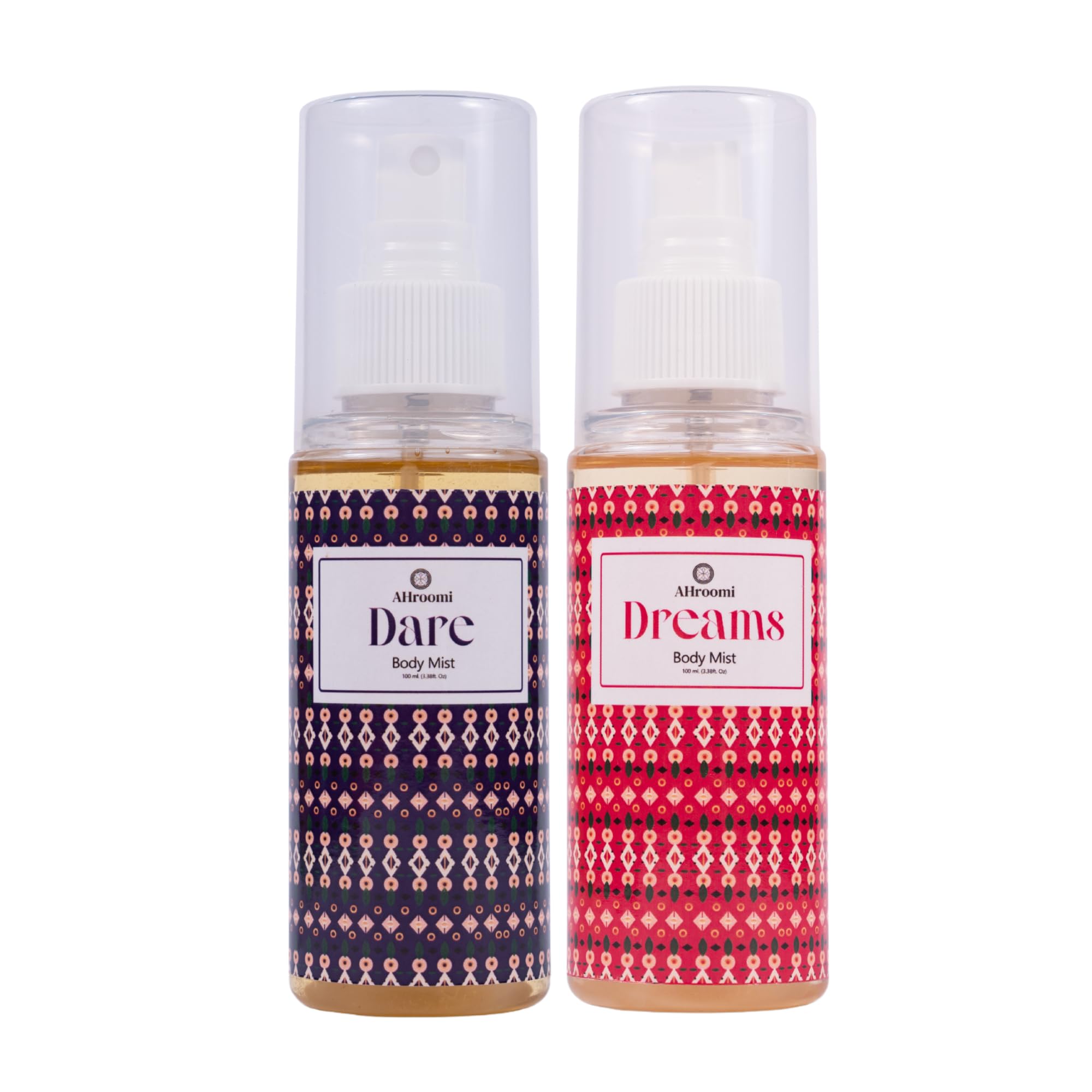Ahroomi Dare & Dreams Body Mist Combo | Pack of 2 | For Men & Women | Long-Lasting Natural Fragrances | Vegan | Toxin-Free | Refreshing Perfume Mist for Everyday Freshness-image-40