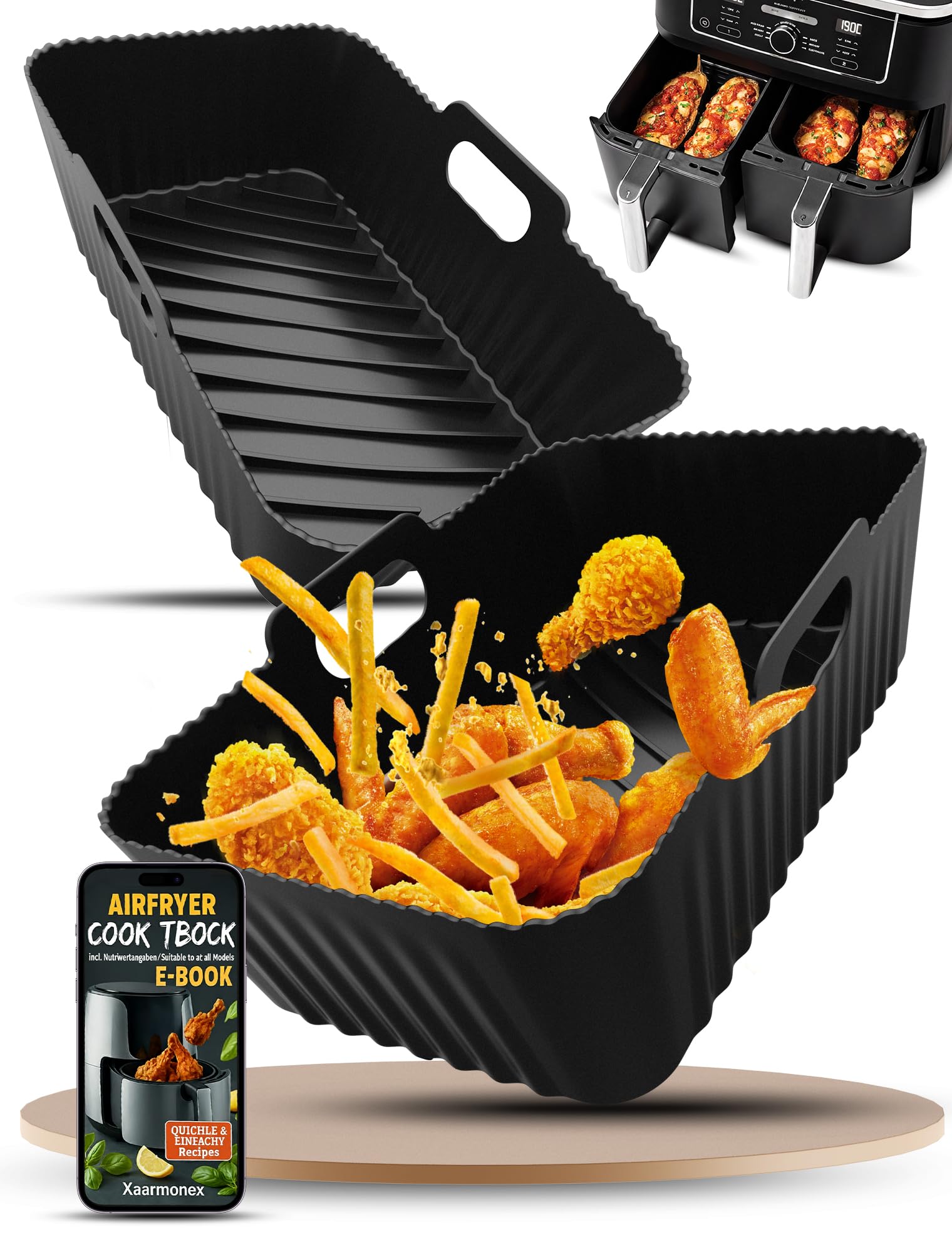 Airfryer Accessoires voor Ninja Dual Zone AF400EU AF451EU AF300EU 7.6-9 Airfryer Accessoires voor Ninja Dual Zone AF400EU AF451EU AF300EU 7.6-9
