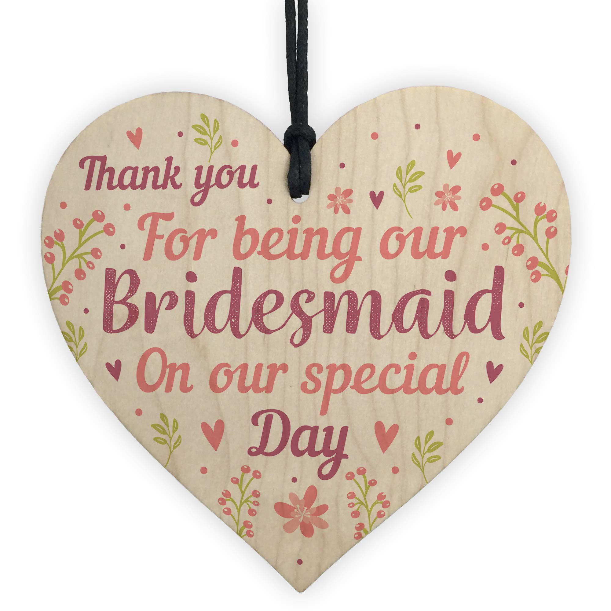 Red Ocean Multicoloured Thank You Wedding Gift Bridesmaid Gifts From Bride Groom