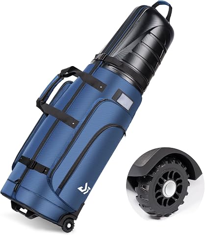 Dragon Tiger Voyager Golf Travel Bag with Hard Top and Wheels
