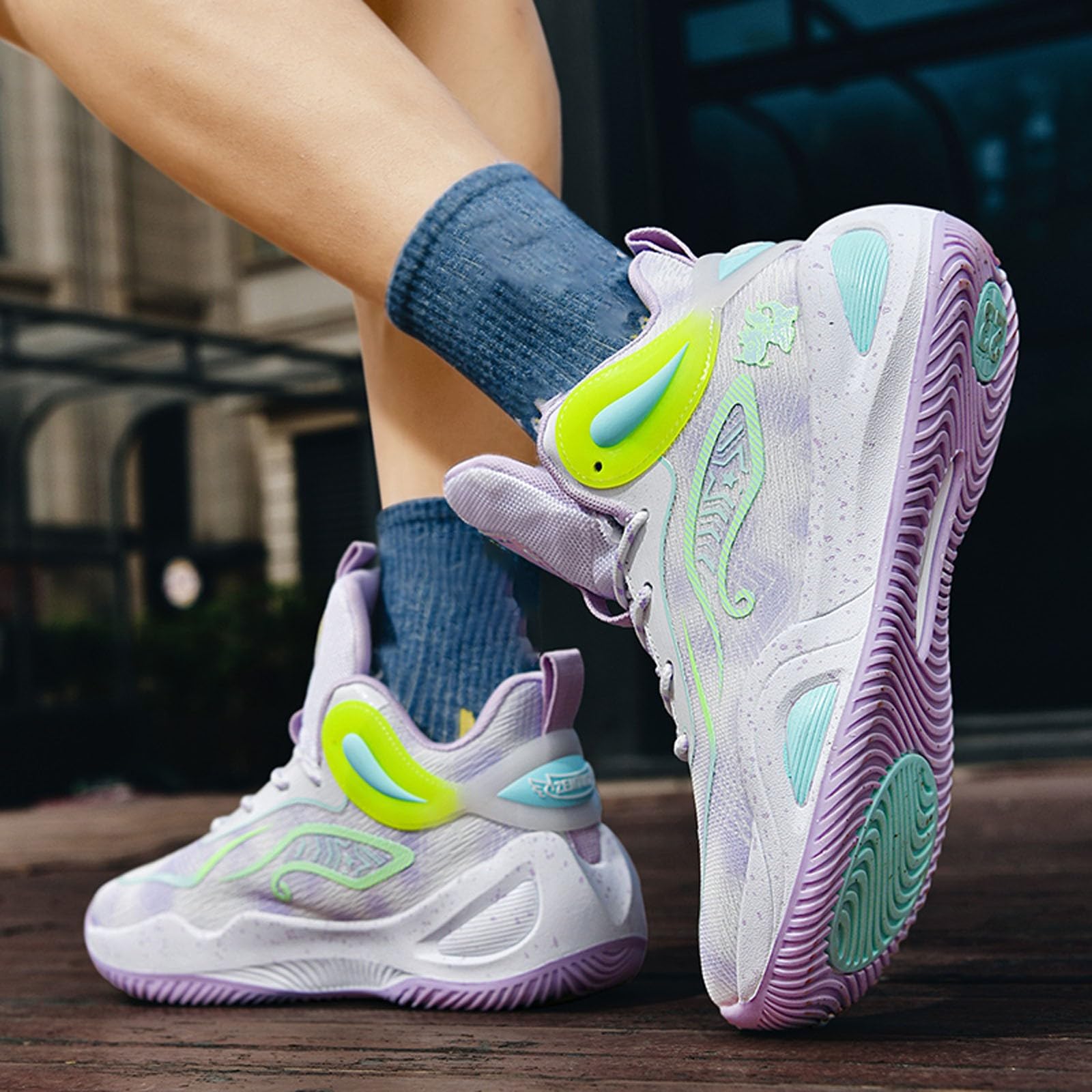 Generisch Scarpe da allenamento da donna in rete, leggere, traspiranti, con materiale a maglia, ideali per corsa, palestra, versatili nella vita quotidiana, comode sneaker per lo sport e il tempo