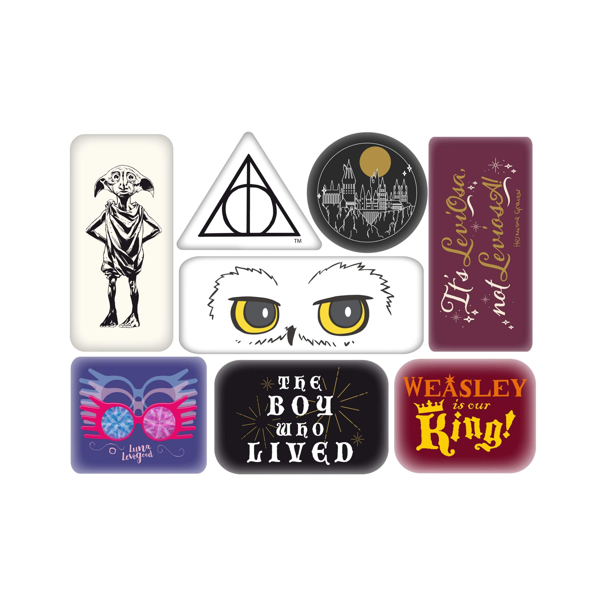 608944b - Harry Potter - lot de 8 Magnets - Logo Personnage (PlayStation 4)
