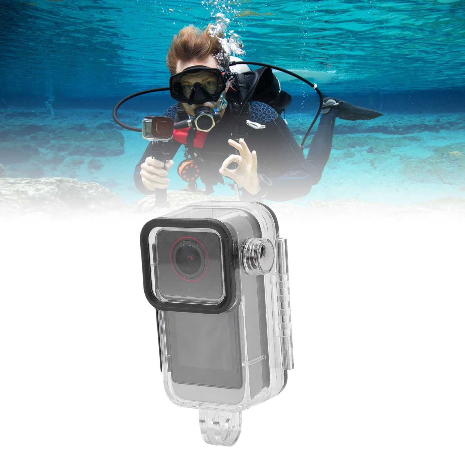 aqxreight Caméra d'action 4K 150 Ultra Grand Angle 30 M sous-Marine sans