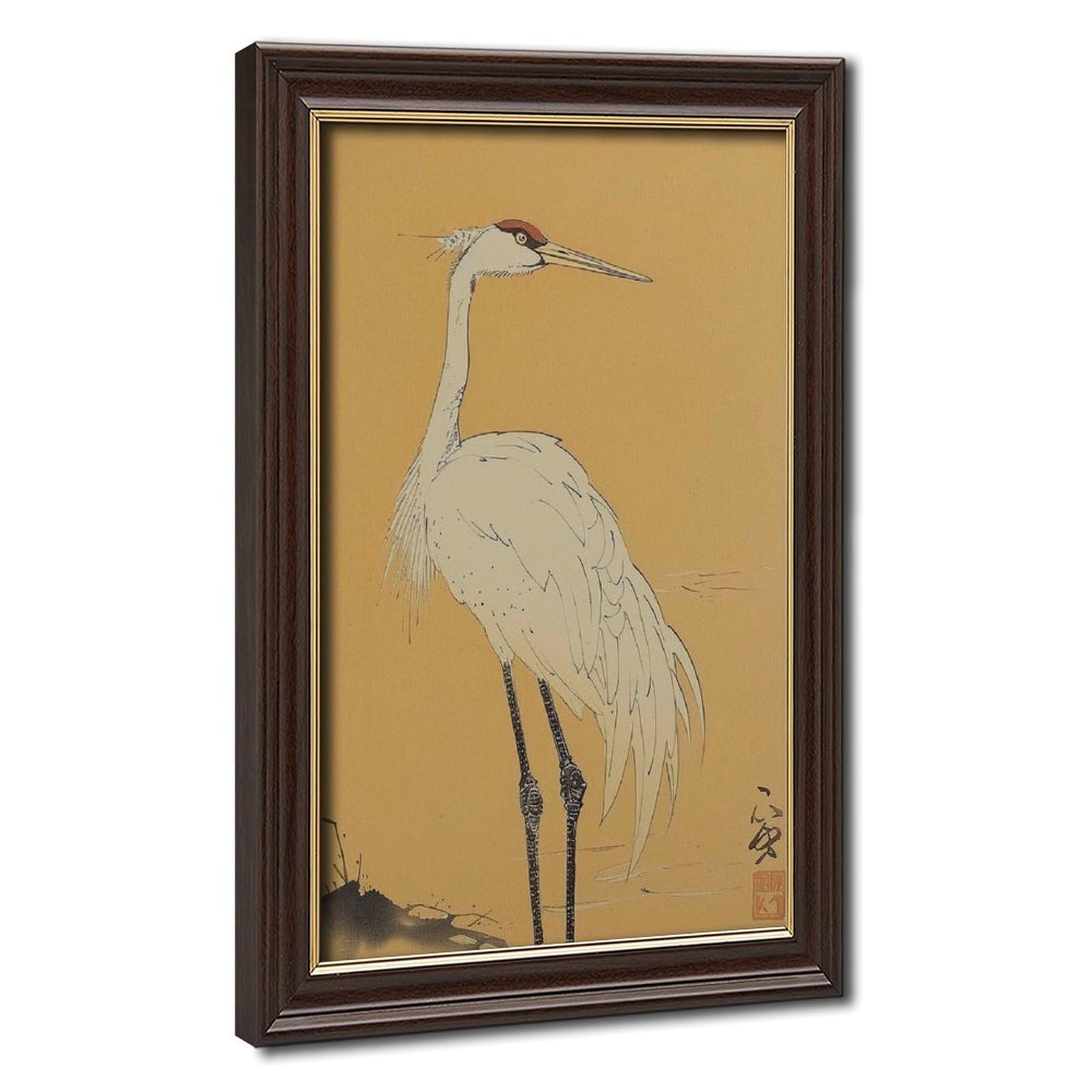 Bareronor Japanese Crane (8) Canvas Poster Bedroom Decor Landscape Office Room Decor Gift 12" L X 18" W