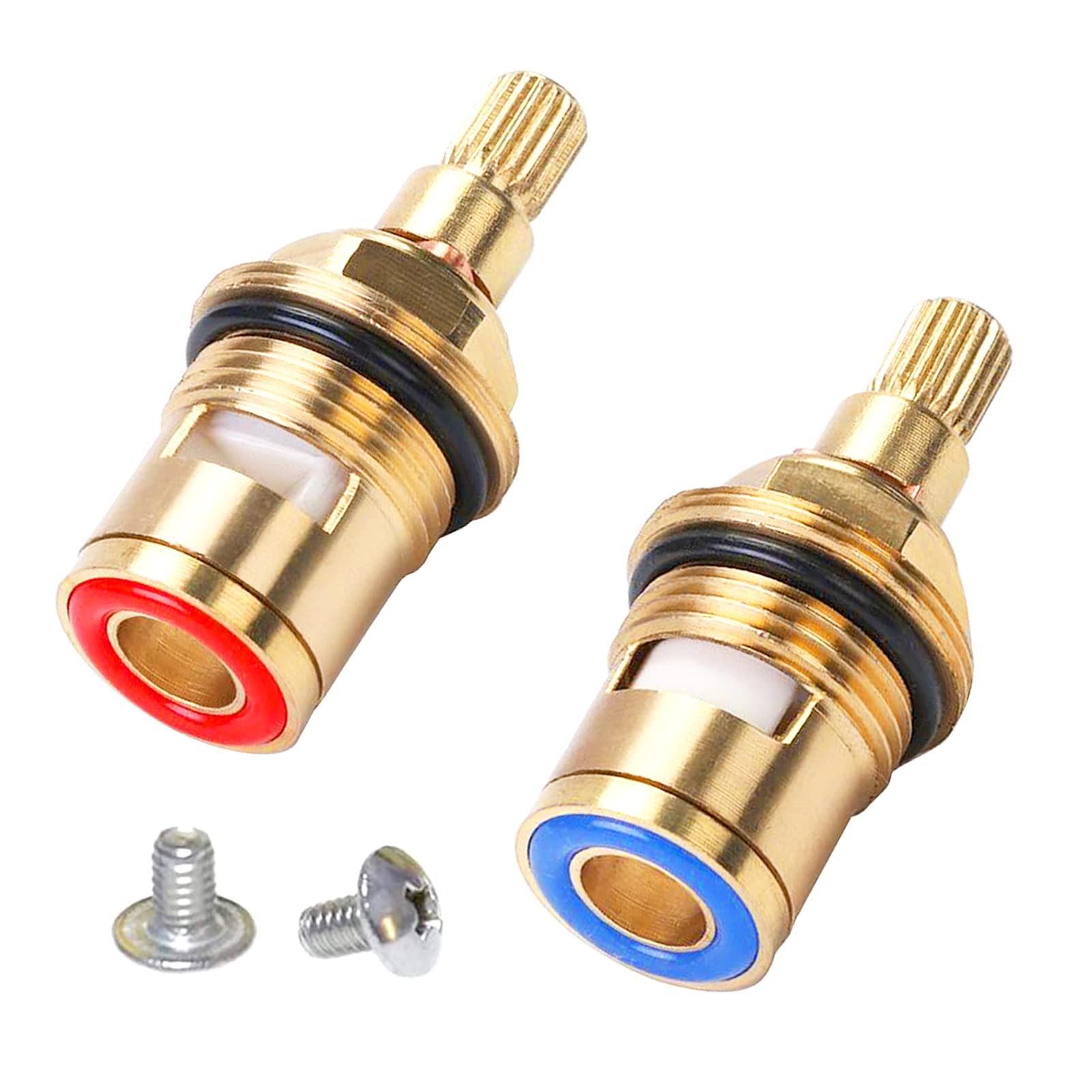 4 stuks messing keramische schijfkraan cartridge ventiel