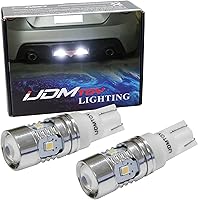 Vista 1 de iJDMTOY - Focos LED con chipset y superbrillantes 2835-168 2825 912 920 921 para luces de reversa, estacionamiento, posición. De color xenón blanco