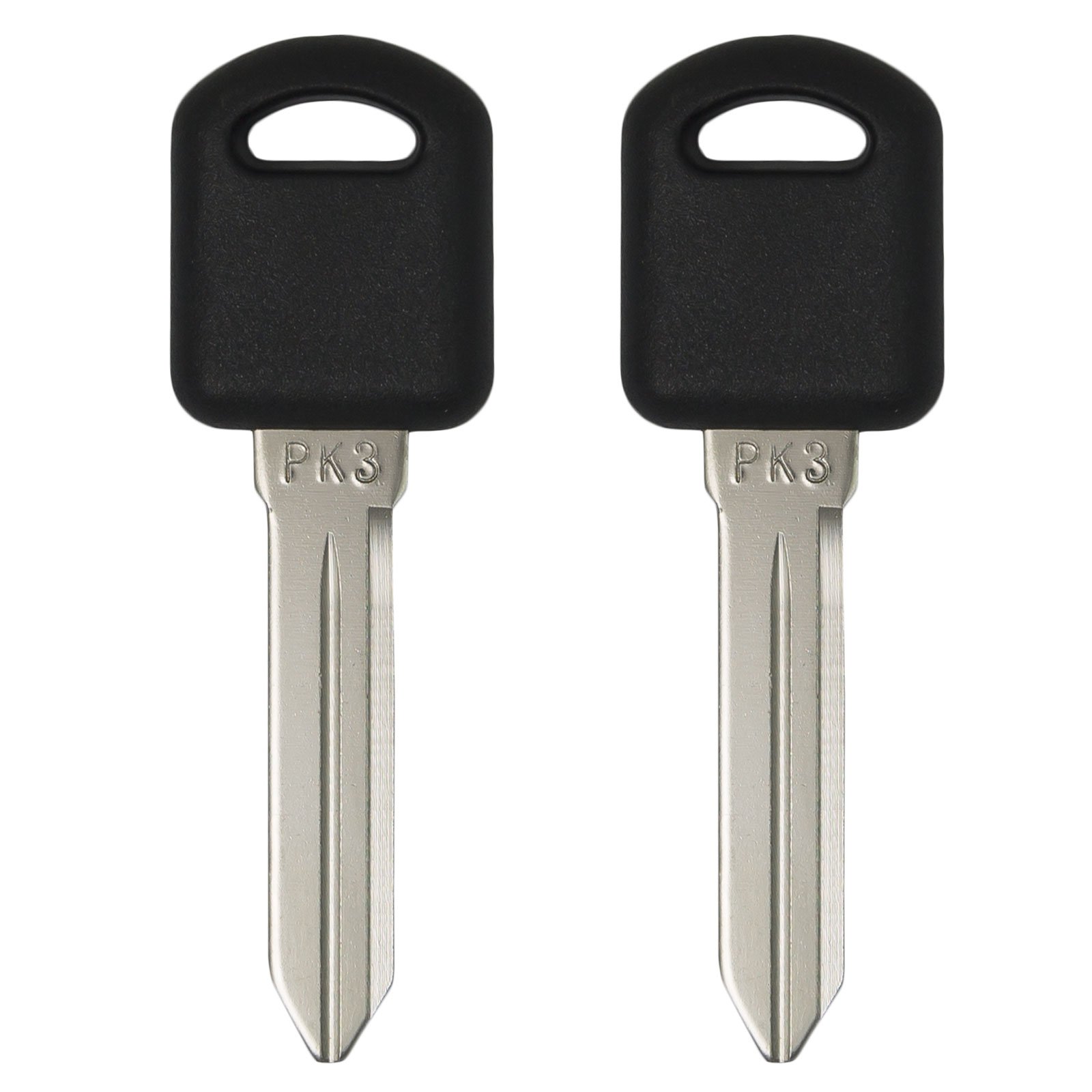 Keyless2Go Replacement for New Uncut PK3 Transponder Ignition Car Key B97 (2 Pack)