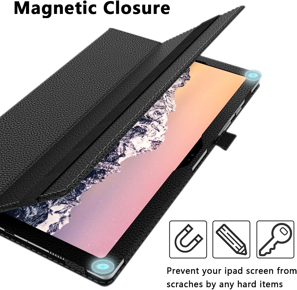 PEYOU Samsung Galaxy Tab A7 10.4 Case 2020, Premium Shockproof Protective Stand Case, Multi- Viewing Angles, Hard TPU Back Cover for Samsung Galaxy Tab A7 10.4 inch Tablet [SM-T500/T505/T507], Black