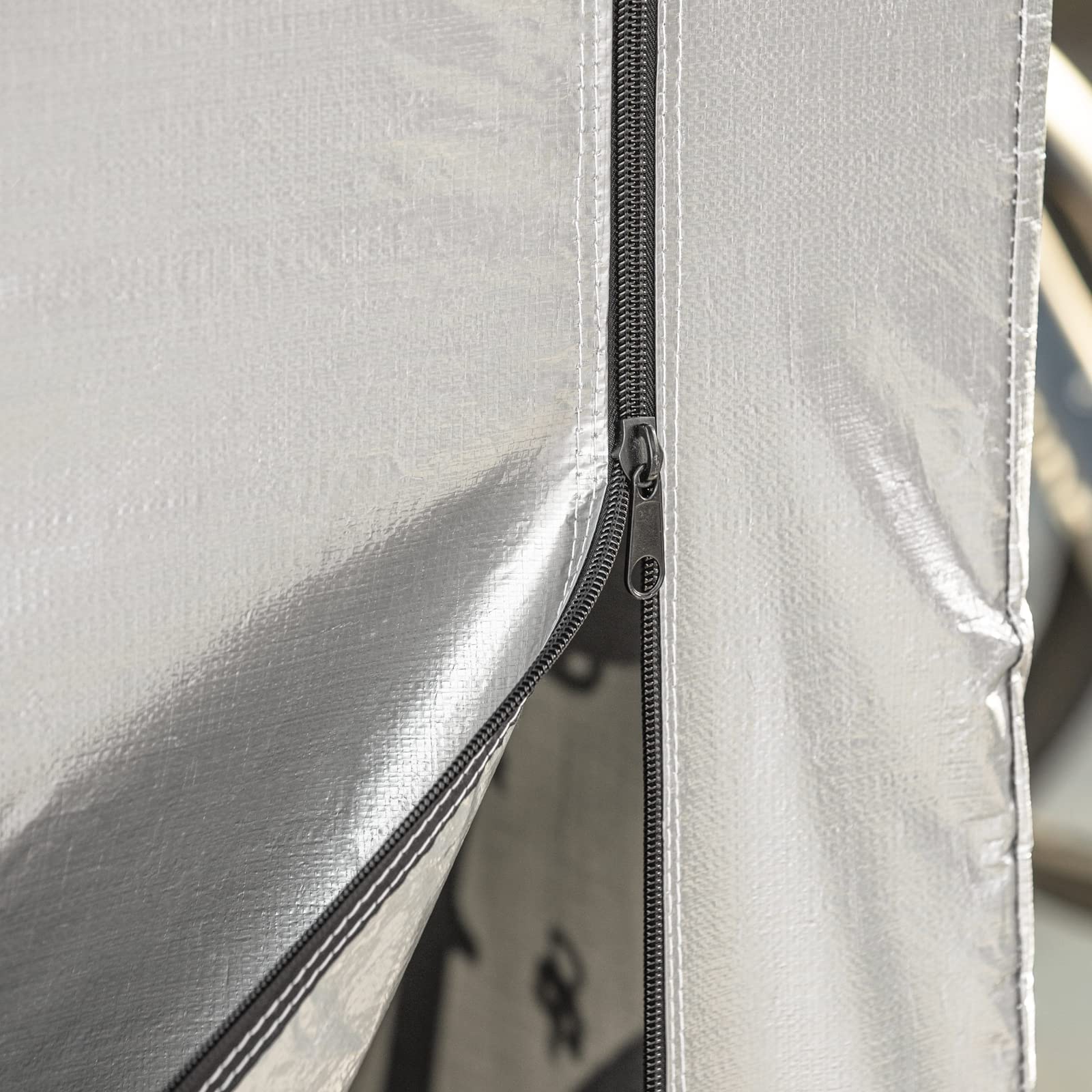 SoBuy Caseta Jardin Exterior Garaje Exterior para Coches Impermeable Carpa para Moto y Bicicletas Garage Moto para Exterior Cobertizo Jardín Plateado 159x219x165cm KLS11-L