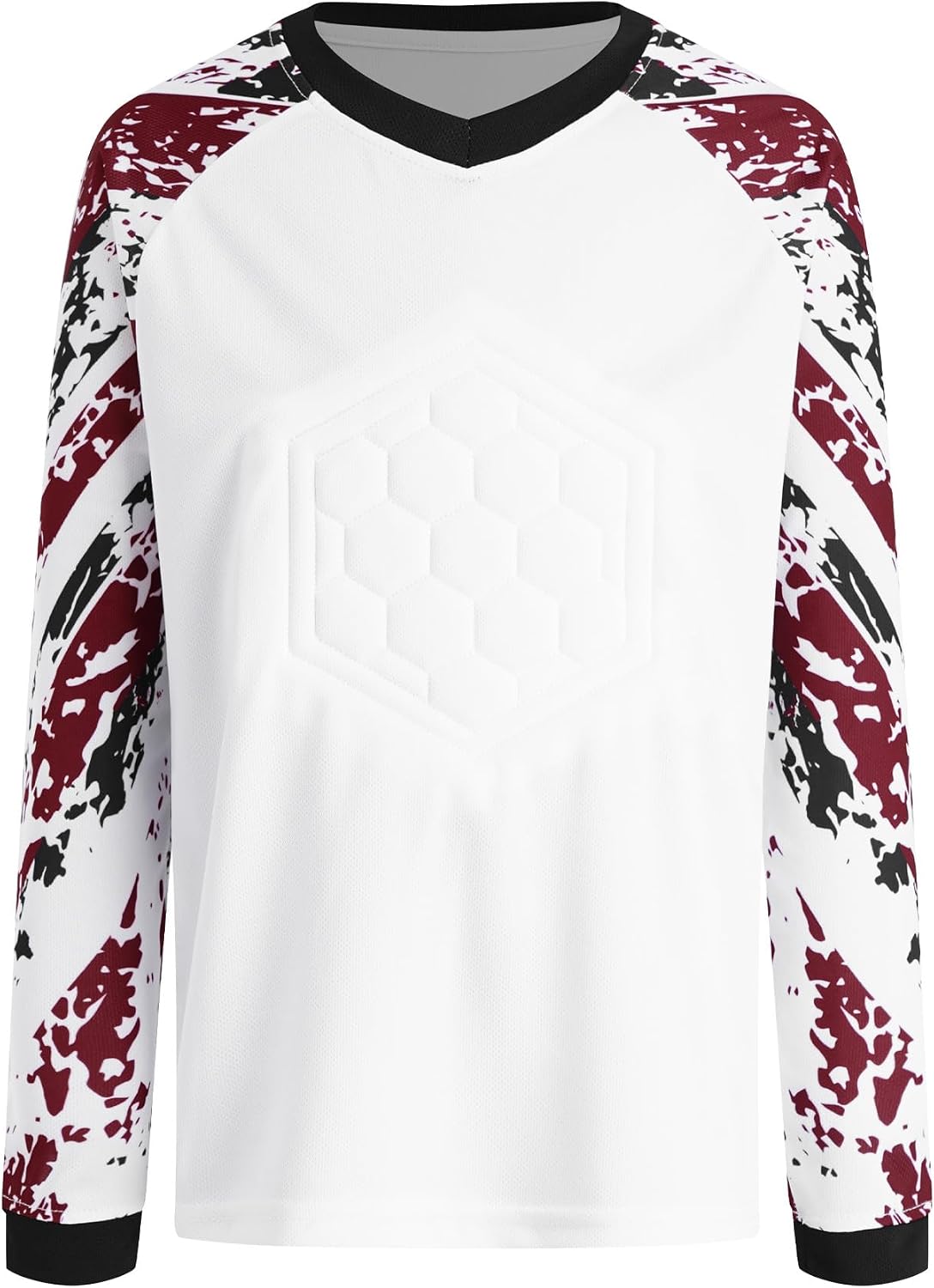 Kids Soccer Goalie Athletic Tops Football Padded Protection T-Shirts Basketball Jersey