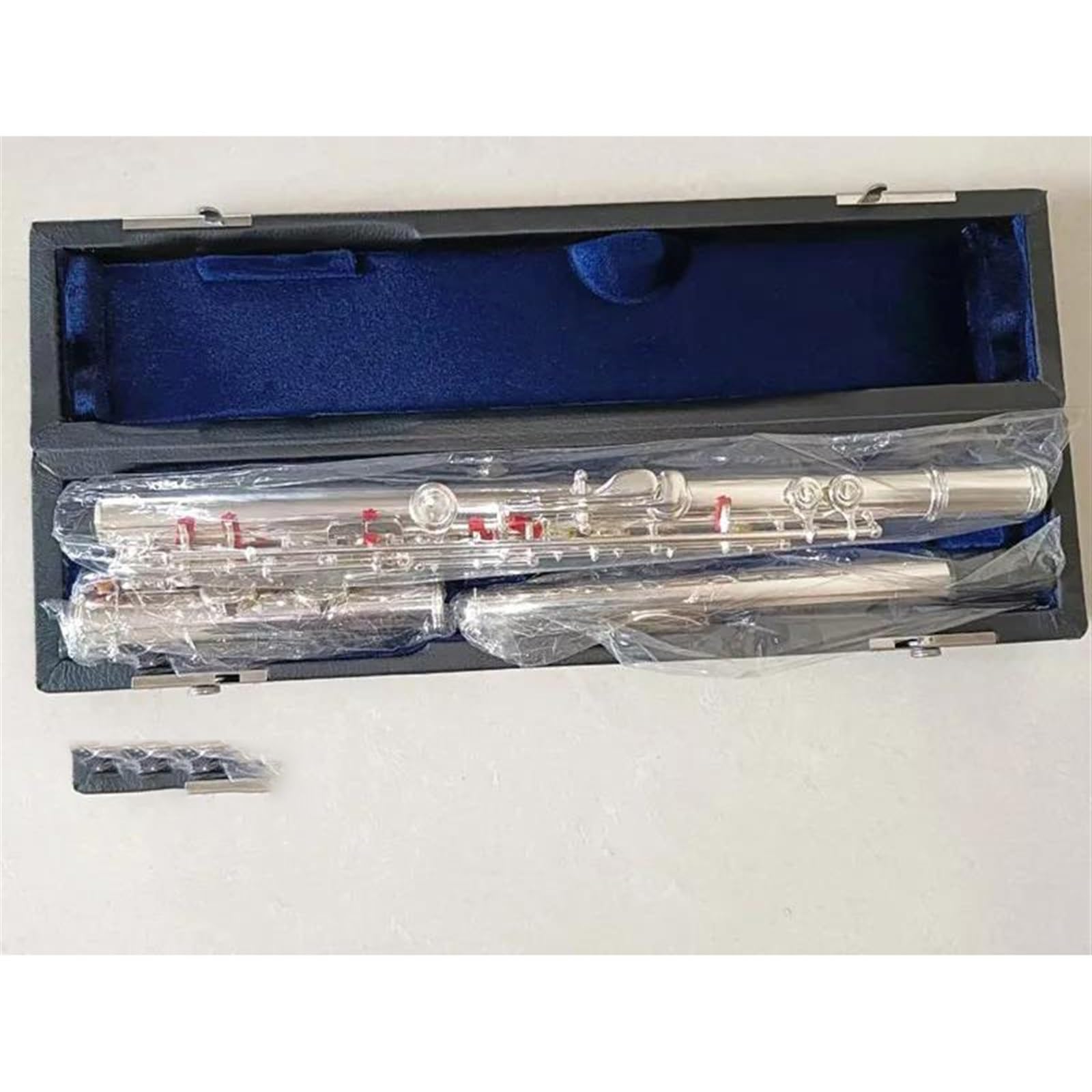Classic Flûte Traversière Flûte Professionnelle C Key16 Flûte À Trou Fermé Instruments De Musique Plaqués Argent Avec Étui En Cuir Et Accessoires