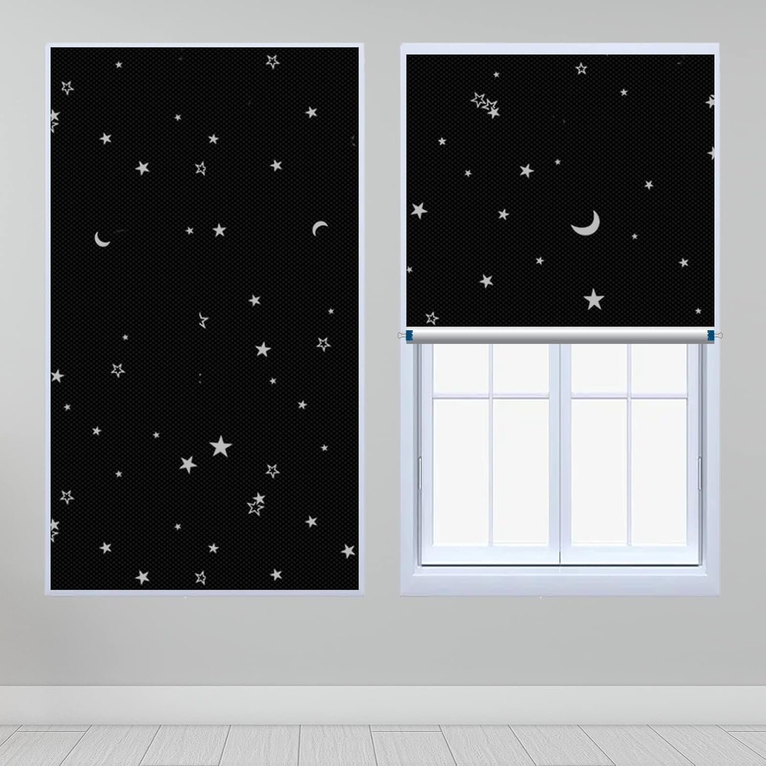 [2023 New]Portable Blackout Shades 100 Blackout Blind Curtain 118" x