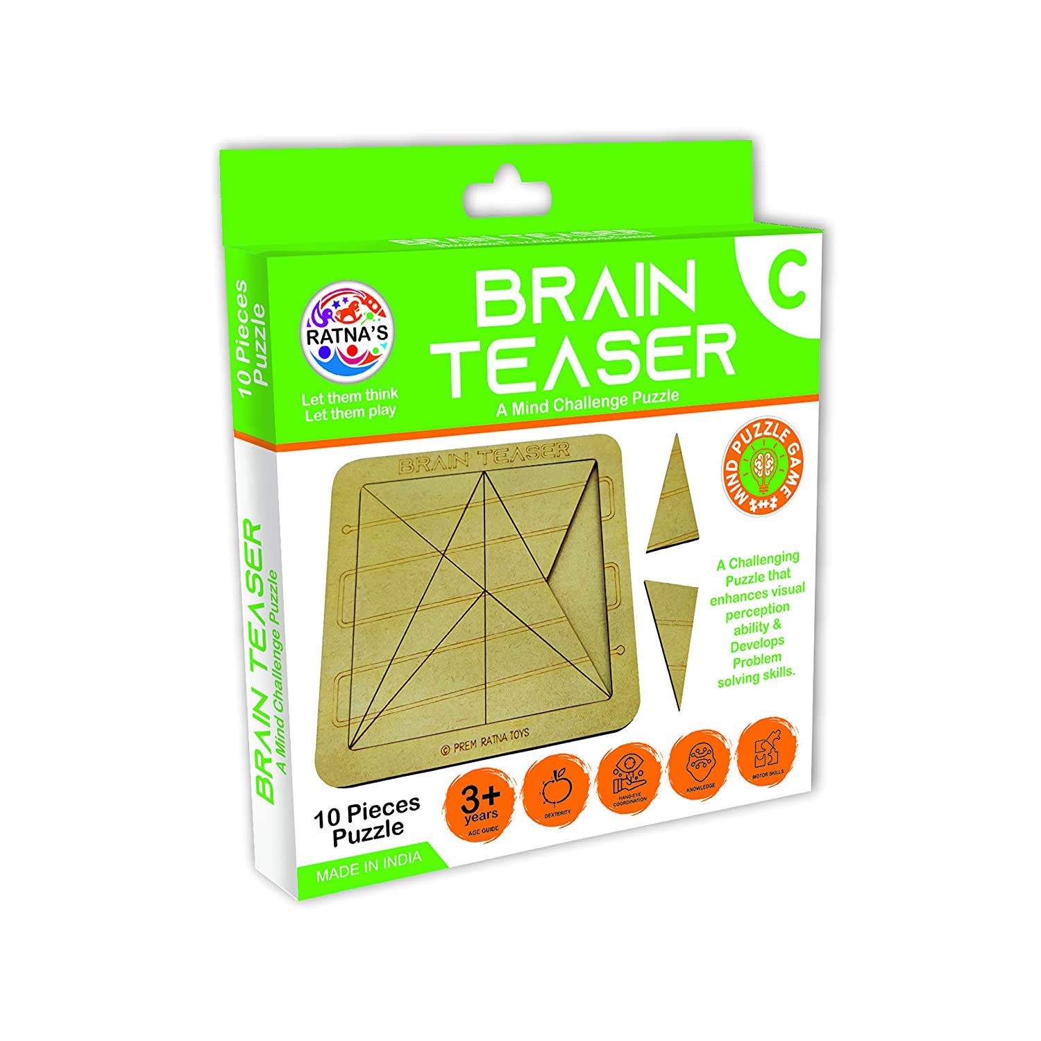 SaffronMist Brain Teaser A Mind Challenge Puzzel- Age 3+ (C) (B08D6R57K4) Amazon Price History, Amazon Price Tracker