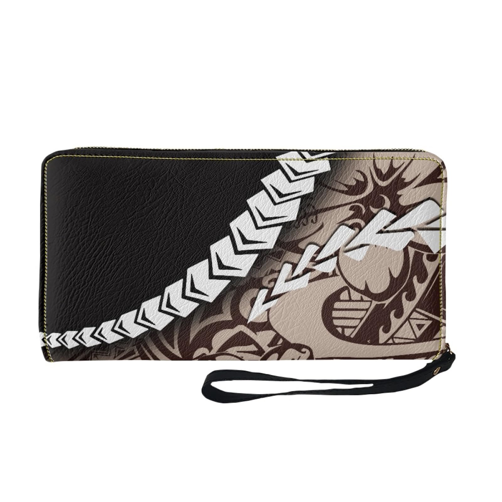Tarjetero Mujer Retro Marrón Negro Piel Billetera Bolso Mujer Monedero Carteira Multiple Slots Compartments Cartera Bolsa Pequeña Wallet with Zipper Carteras Grande Cartera 11x20cm/2 Pieza