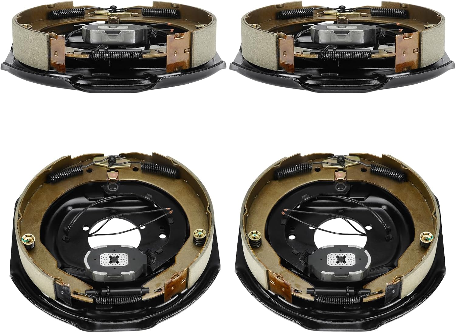 12" x 2" Electric Trailer Brake for 5,200lbs 6,000lbs 7,000lbs Left and Right, 4Pcs