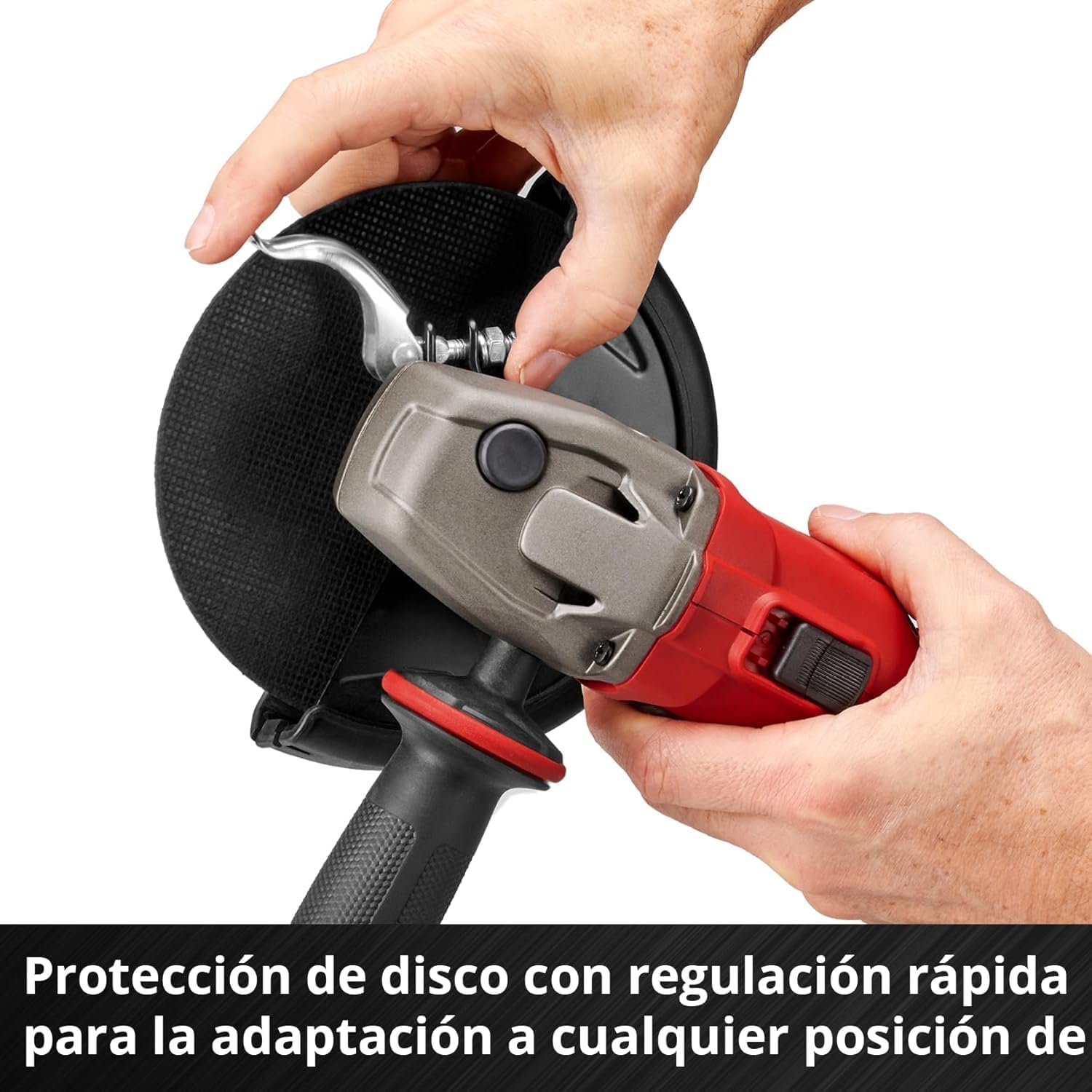 Einhell Professional Amoladora angular con batería AXXIO 18/150 Power X-Change (18 V, 700 W, 150 mm diámetro de disco, 40 mm profundidad de corte, Brushless, arranquue suave, incl. disco, sin batería) | PXC | 18V | 700W | Ø 150mm | Profundidad de corte 40