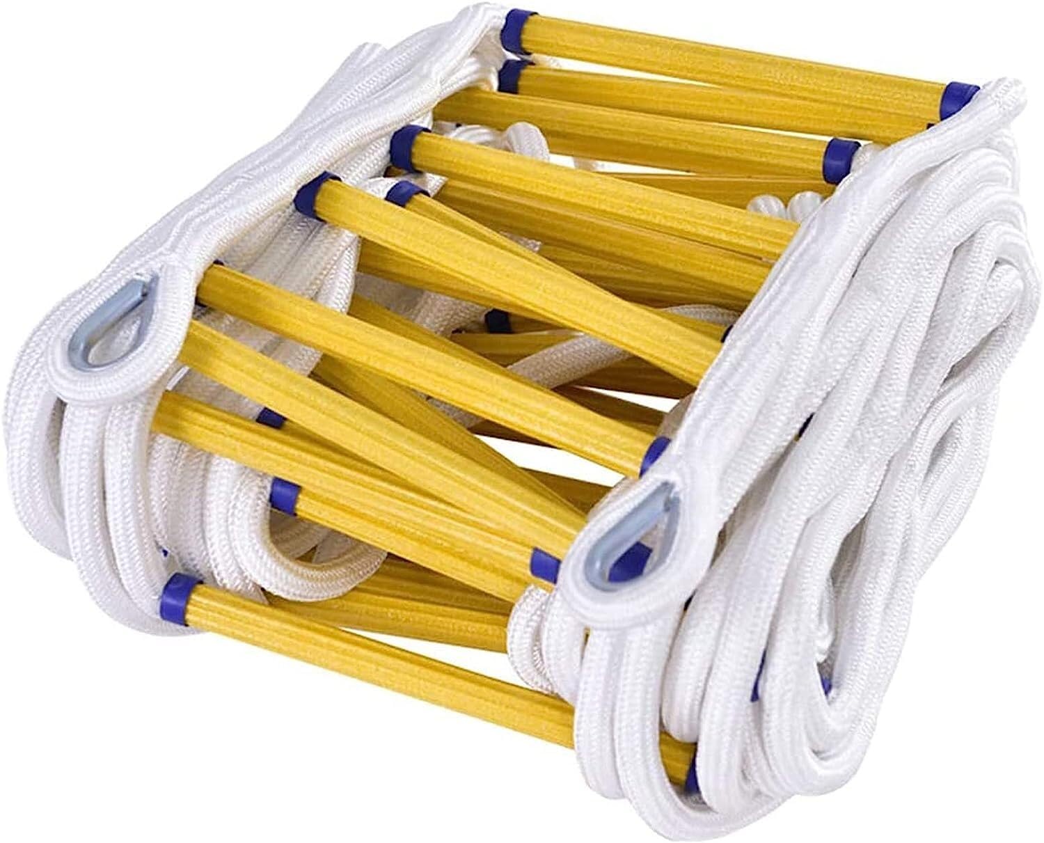 Emergency Fire Escape, Reusable Flame Retardant Rope Ladder With Hook, Suitable For Climbing And Escaping From Windows(12m)