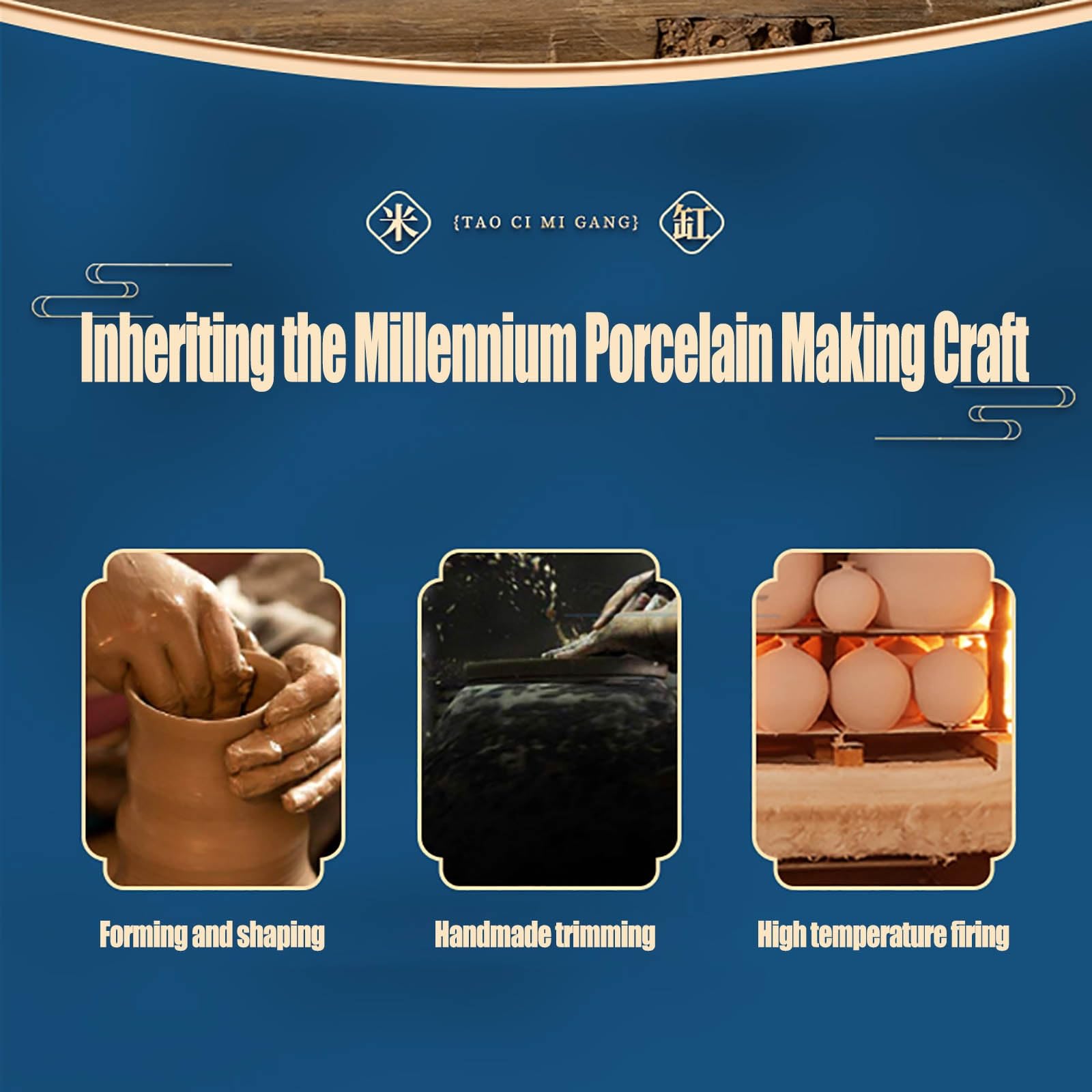 Contenitori Per Alimenti Barattolo Riso In Ceramica Con Coperchio Barile Riso Domestico Barattolo Materiale Medicinale Secchio Per Farina Cucina Barattolo La Conservazione Degli Alimenti Bottiglia(A,C
