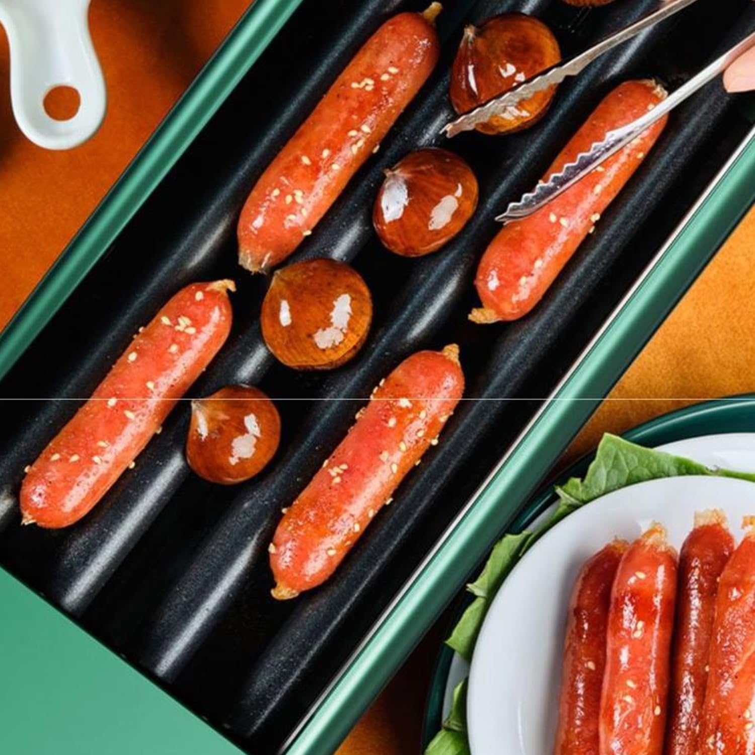 Macchina Per Hot Dog, Scalda Hot Dog Da Banco, Cuocitore Elettrico Per Hot Dog Per Cucina Ristorante, Macchina Per Griglia A 4/5/6 Rulli, Rulli In Acciaio Inossidabile, Per Salsicce Da Colazione