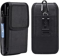 Vista 1 de Funda vertical dual con clip para cinturón, 2 fundas para teléfono celular para iPhone 15 Pro Max, Samsung Galaxy A15 A35 A55 A54 A14 A13 A53