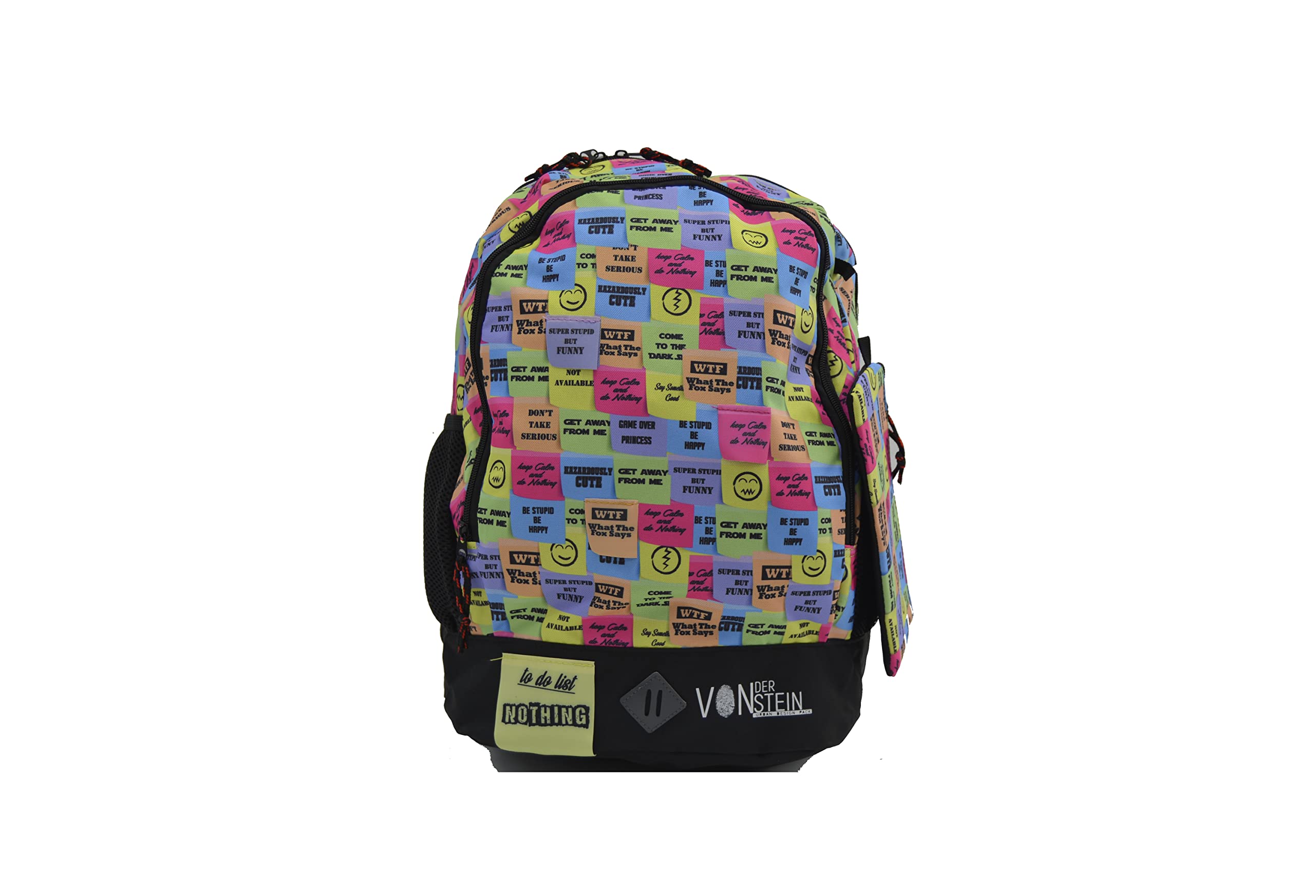 Private Brand to Do List Backpack with Pencil Case, 17-Inch Size- Multicolor, Standard