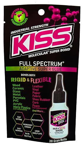 KISS Molecular Super Bond rĂgido y flexible impermeable 071oz superpegamento transparente KISS Molecular Super Bond rĂgido y flexible impermeable 071oz superpegamento transparente