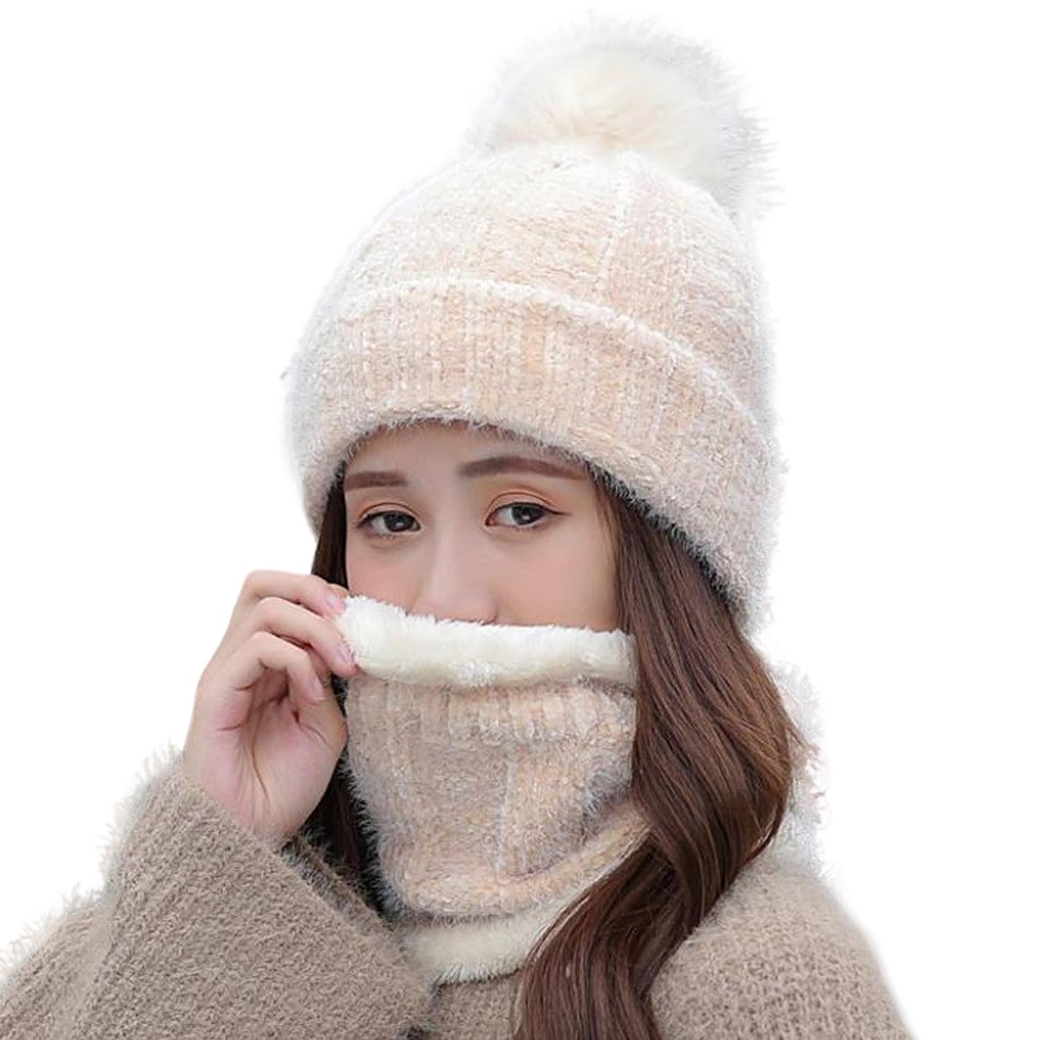 Balaclava De Invierno Huccik - Pasamontañas Térmico Antiviento, Para Moto, Esquí Y Ciclismo, Talla única Unisex