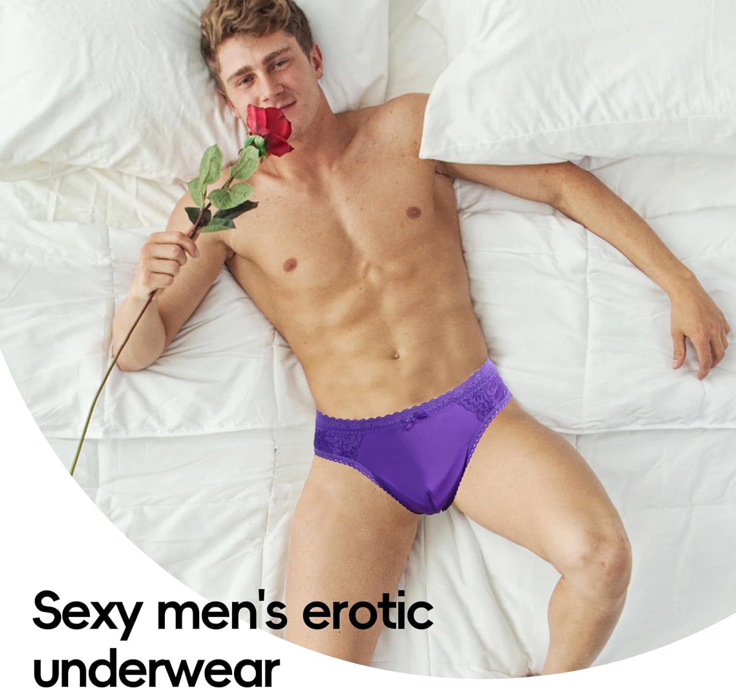 Lace Sexy Underwear For Men Mens Sexy Underwear Lingerie Mens G Strings & Thongs Underwear - Image 6