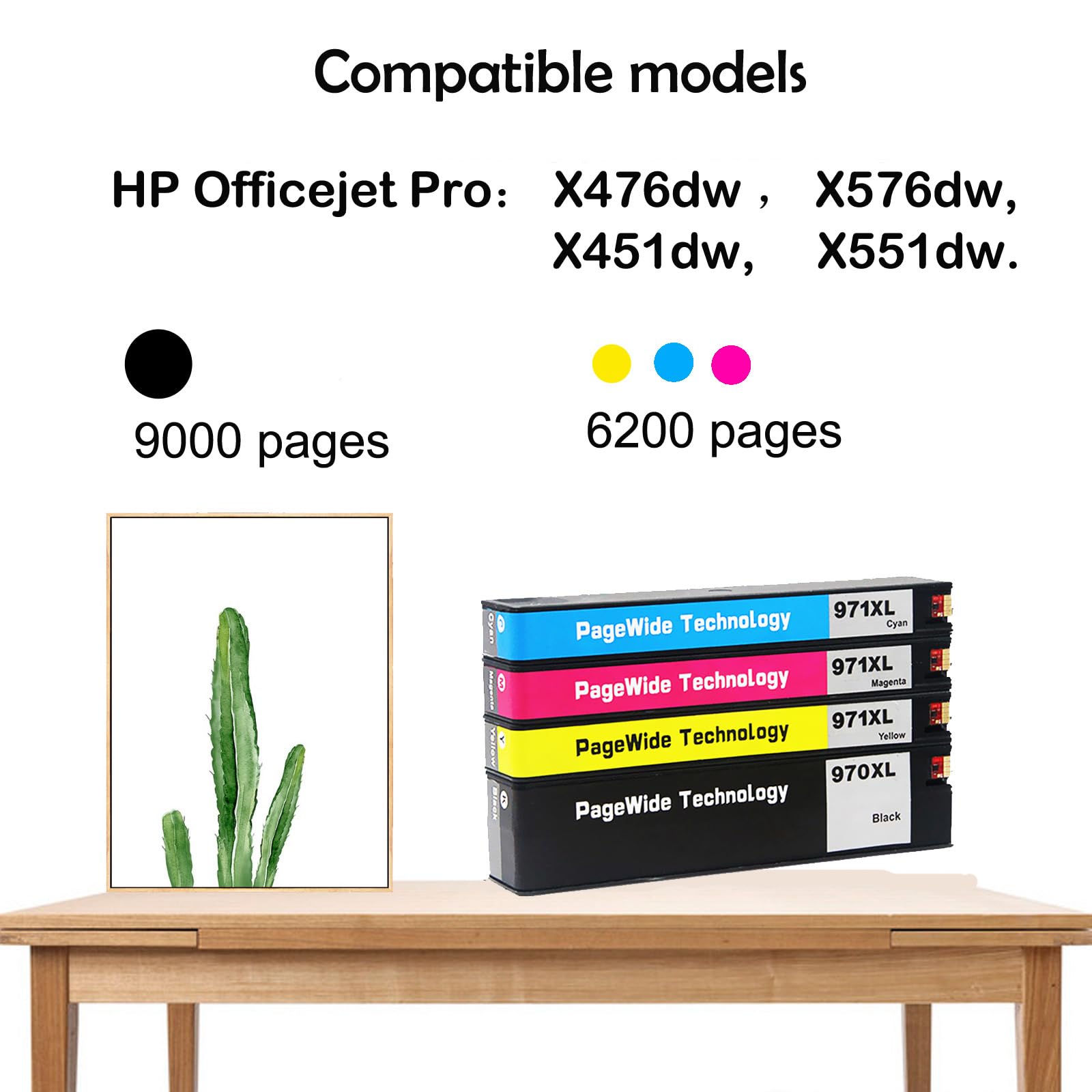 DOUBLE D Tintenpatronen Kompatibel Mit HP 970XL 971XL – 4er Set Für Officejet Pro X476dw/X576dw Etc.
