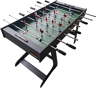 Relaxdays Futbolín Plegable para niños y Adultos, 78 x 122 x 61 cm, con 3 Pelotas, Color a Elegir