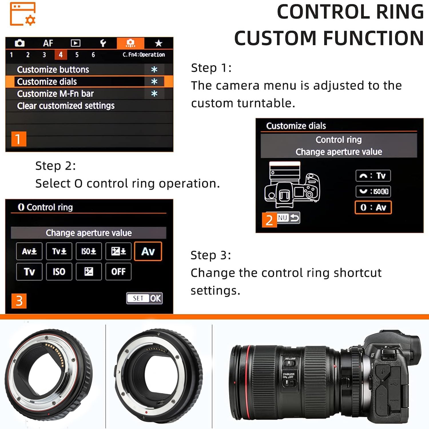 Amazon.com : SNIPIZ EF-EOS R2 EF to RF Lens Adapter,Auto-Focus