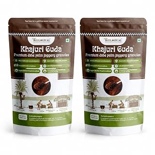 TreeLogical Date Palm Jaggery Powder, Pack of 2 (250 g Each)