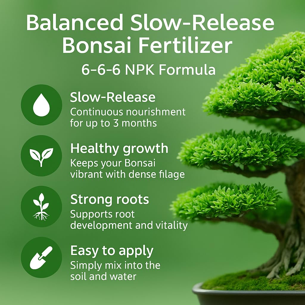 𝐁𝐄𝐒𝐓𝐒𝐄𝐋𝐋𝐄𝐑 Bonsai Fertilizer Pellets – Slow-Release Bonsai Tree Fertilizer & Food for Compact Growth, Dense Branching & Healthy Roots | Ideal for All Bonsai & Money Trees - 4 QUARTS