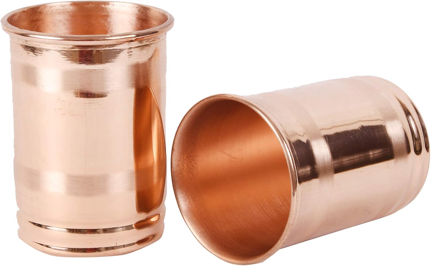 Samyuktha Pure Copper Drinking Serving Water Glasses Serveware Glass Tumbler Set of 2