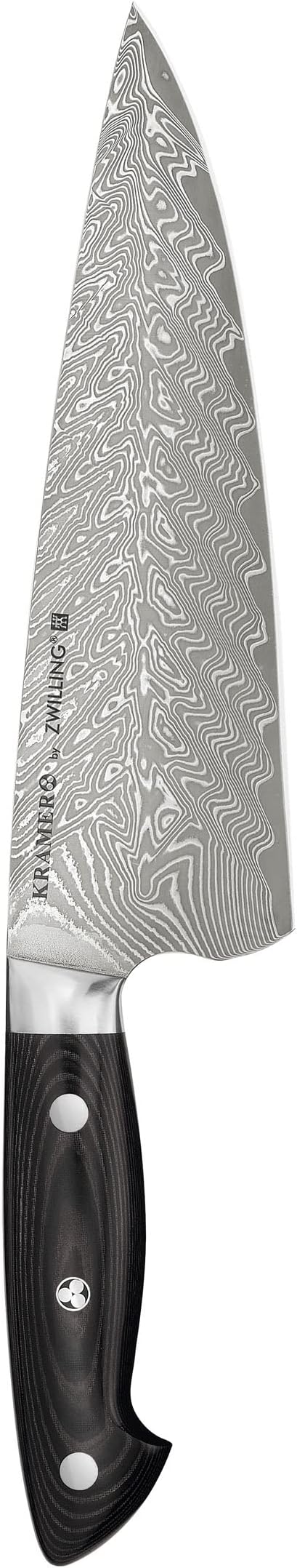 Zwilling 34891-201 Bob Kramer Chef Knife Euro Stainless Steel Chef Knife 7.9 inches (200 mm) Made in Japan Damascus Gyuto Knife, Multi-layer Steel, Made in Seki, Gifu Prefecture