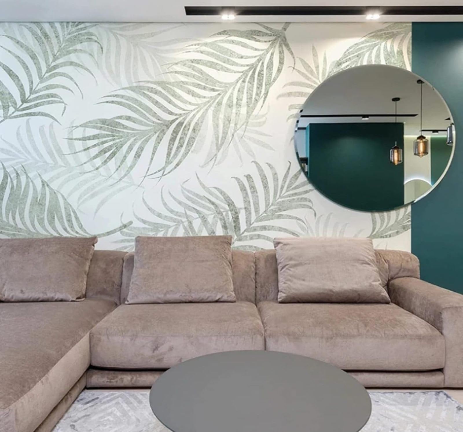 XLMING Minimalist Vintage Hand Drawn Plants Leaves 3D Wallpaper Luxury Silk Study Dining Feature Sofa Grey Bedroom Living Room Tv Decorative Wall-350cm×256cm