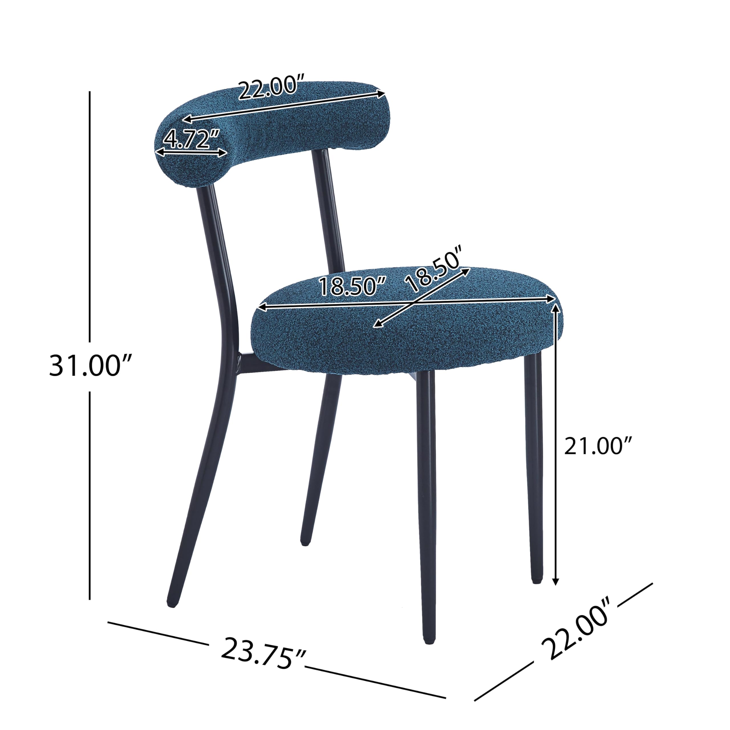 ①/2 PFS - DH DINING CHAIR with ARM DH202 Amazon.com - Wooden Dining Chair Set of 2, Modern Armless