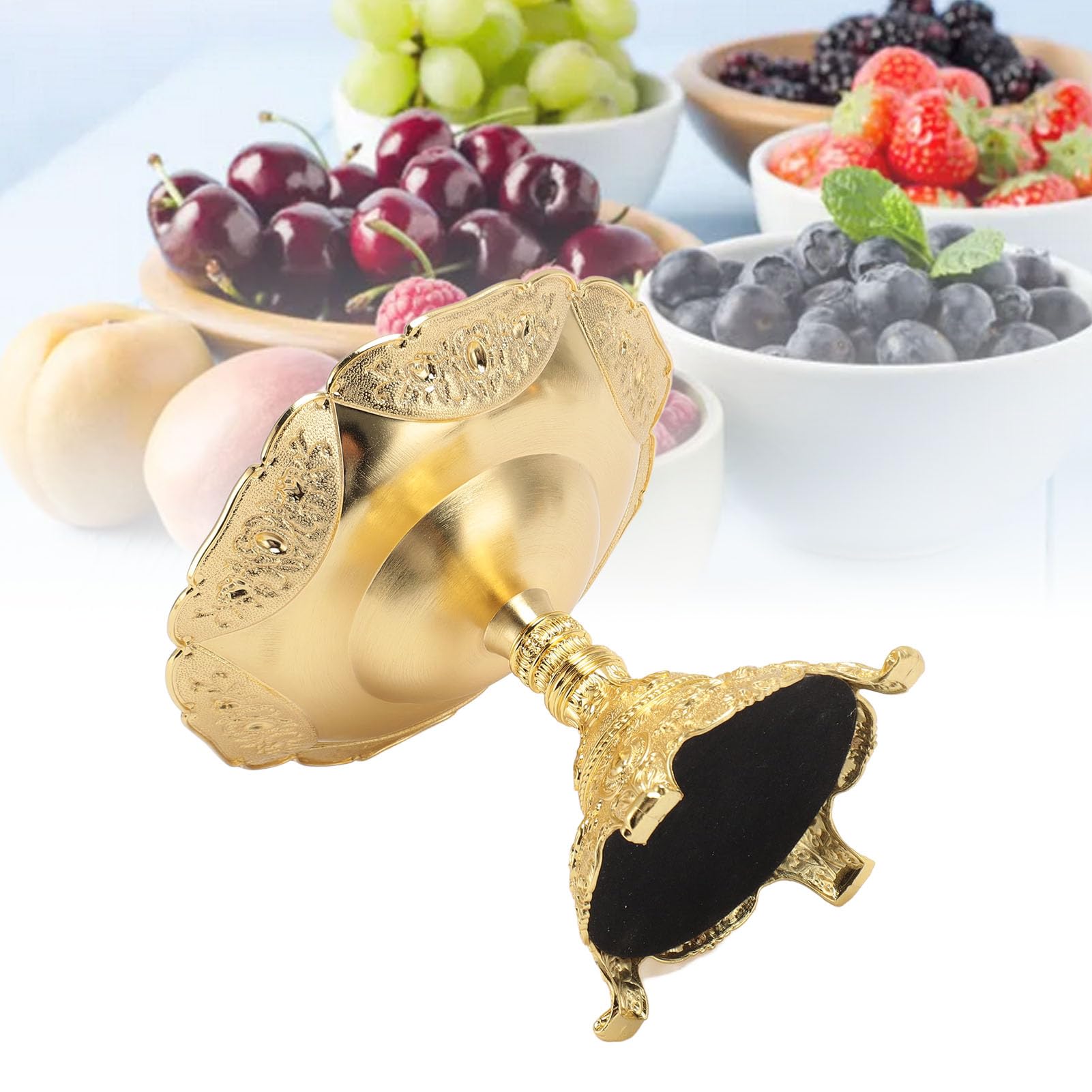 Bandeja de frutas de estilo europeo, bandeja de aperitivos, cesta de frutas, bandeja de servir alimentos, aleación de zinc de metal, estante de almacenamiento de alimentos, decoración de mesa de