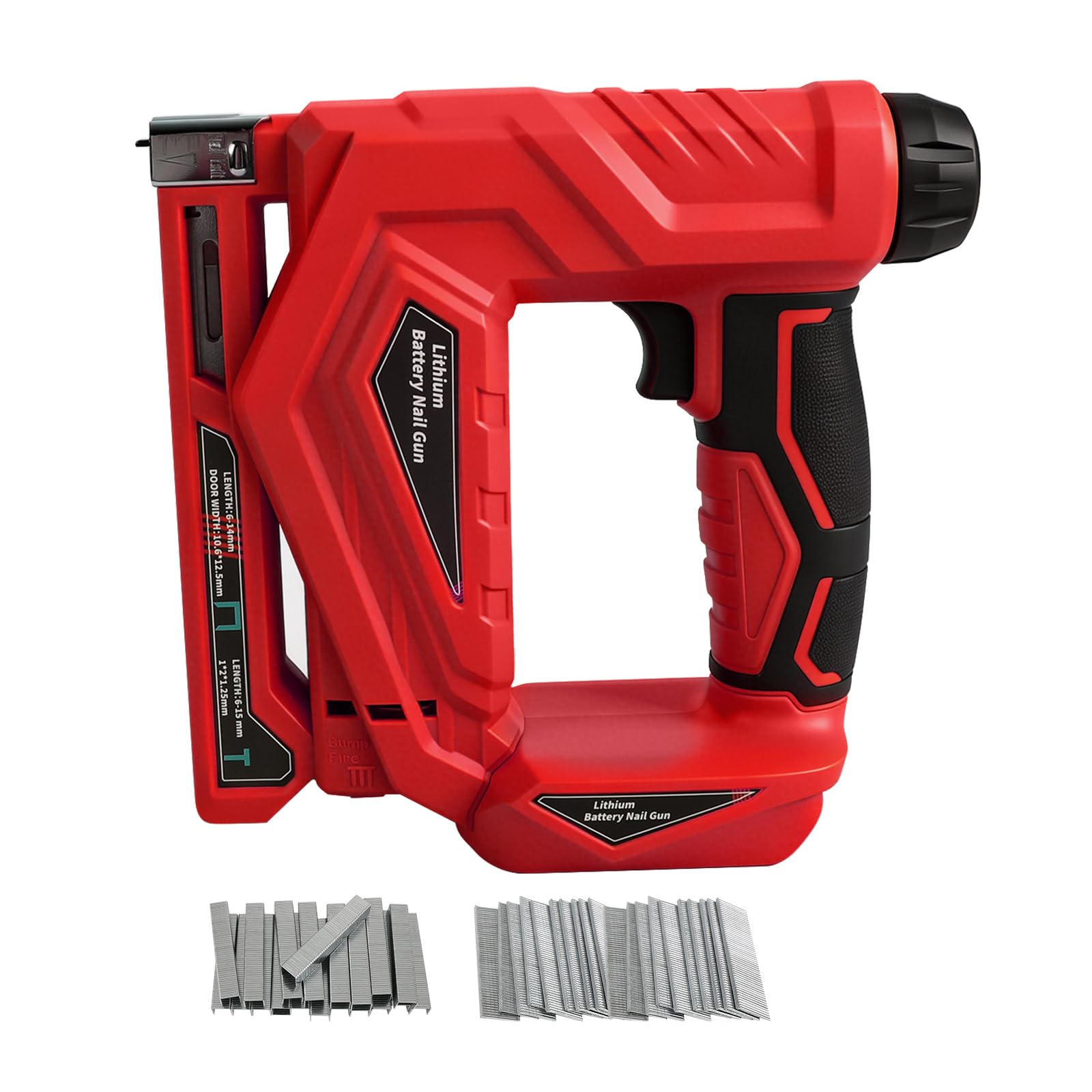 Cordless Brad Nailer Compatible with Milwaukee M18 18V Battery, 2-in-1 Cordless Nail Gun Staple Gun, 18 Gauge Electric Nail-Gun with 1000 Nails & 1000 Staples for Woodworking DIY โ image 1