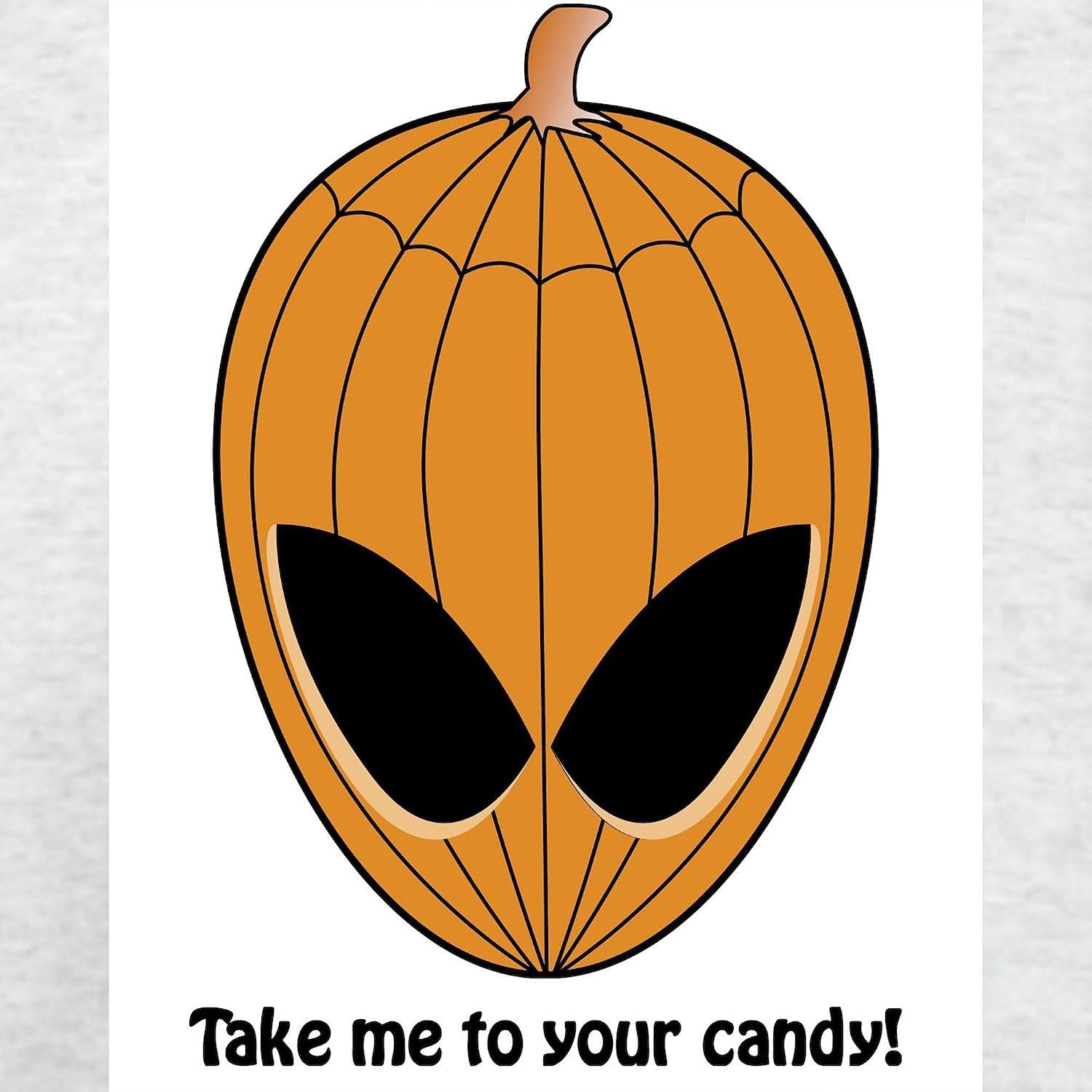 CafePress Alien Halloween Sweatshirt Classic Crew Neck Light Sweatshirt
