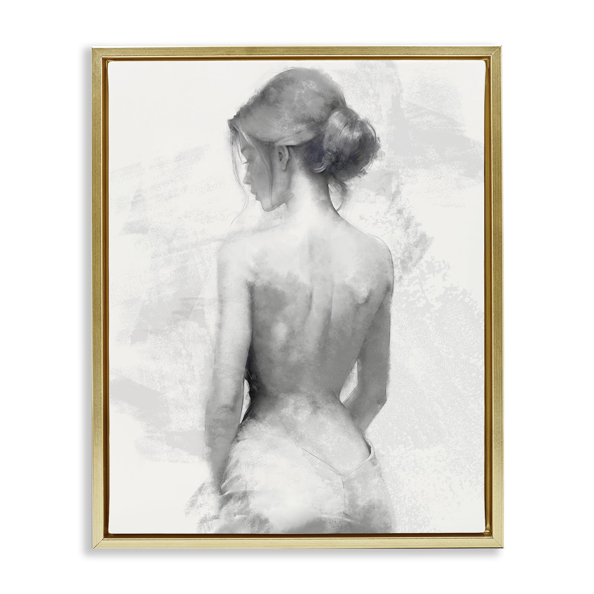 'Mine Elegant Figure'| Floating Frame Canvas Art