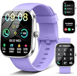 2026 Smart Watch, 1.91″ HD Bluetooth 5.4 Calling Smartwatch for Men Women, SPO2/Heart Rate/Sleep Monitor, 115+ Sport Fitness Watch Activity Trackers, IP68 Waterproof Step Counter for Android iOS