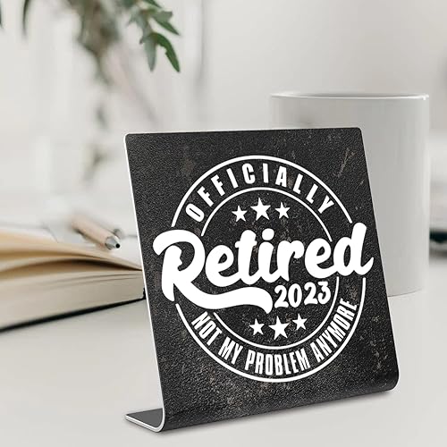 Miniatura 7 de Decoración de escritorio de oficina oficialmente jubilada, regalos de jubilación para mujeres, hombres, compañeros de trabajo, decoración en estante