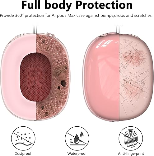 Miniatura 3 de Funda de silicona para auriculares AirPods Max, funda de copas auriculares de TPU suave transparentefunda para almohadillas auricularesfunda para